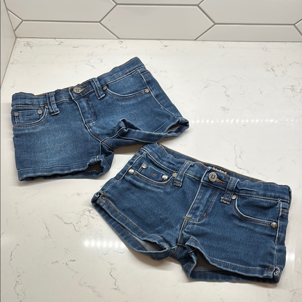 Tractr Classic Blue Denim Jean shorts girls 6